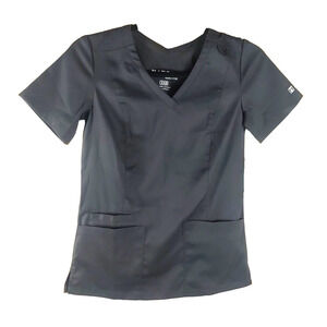 Matrix Women's Scrub Top Pewter Gray Size X X Small By Maevn
